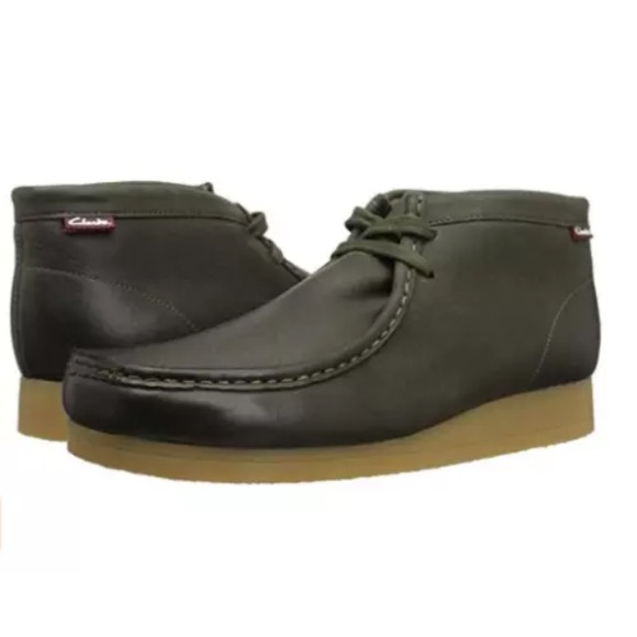 Clarks Originals Stinson HI Wallabee Boot Men's Olive Green